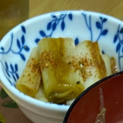 白葱を、簡単に美味しくたくさん食べることができました。